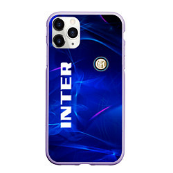 Чехол iPhone 11 Pro матовый Inter abstraction, цвет: 3D-светло-сиреневый