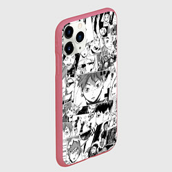 Чехол iPhone 11 Pro матовый Волейбол!! pattern, цвет: 3D-малиновый — фото 2