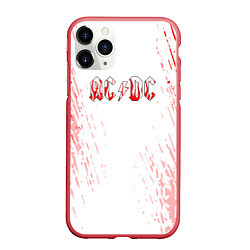 Чехол iPhone 11 Pro матовый ACDC Паттерн