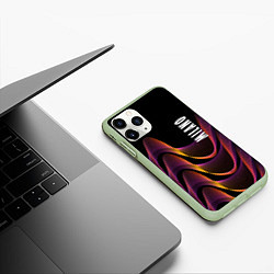 Чехол iPhone 11 Pro матовый Fashion pattern Neon Milano, цвет: 3D-салатовый — фото 2