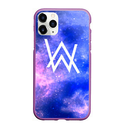 Чехол iPhone 11 Pro матовый Alan Walker космос