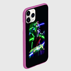 Чехол iPhone 11 Pro матовый Five Nights at Freddys Security Breach - Аллигатор, цвет: 3D-фиолетовый — фото 2