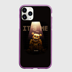 Чехол iPhone 11 Pro матовый Five Nights at Freddys - мишка Фредди