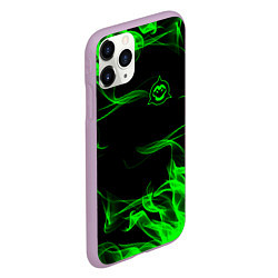 Чехол iPhone 11 Pro матовый Battletoads огонь, цвет: 3D-сиреневый — фото 2