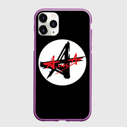 Чехол iPhone 11 Pro матовый Алиса - русский рок, цвет: 3D-фиолетовый