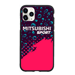 Чехол iPhone 11 Pro матовый MITSUBISHI Sport Краски, цвет: 3D-черный