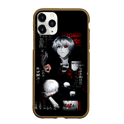 Чехол iPhone 11 Pro матовый Токийский Гуль Иероглифы Tokyo Ghoul