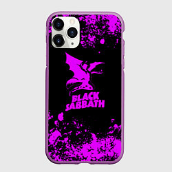 Чехол iPhone 11 Pro матовый Black Sabbath metal