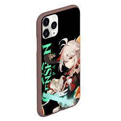 Чехол iPhone 11 Pro матовый ПАТТЕРН КАДЗУХА - KAZUHA, цвет: 3D-коричневый — фото 2