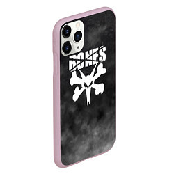 Чехол iPhone 11 Pro матовый BONES, цвет: 3D-розовый — фото 2