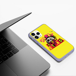 Чехол iPhone 11 Pro матовый Punks Not Dead - Панки Хой!, цвет: 3D-светло-сиреневый — фото 2