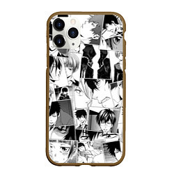 Чехол iPhone 11 Pro матовый Psycho Pass pattern