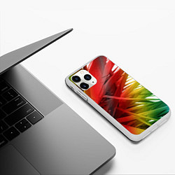 Чехол iPhone 11 Pro матовый Vanguard pattern 2022, цвет: 3D-белый — фото 2