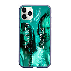 Чехол iPhone 11 Pro матовый Placebo - turquoise, цвет: 3D-серый