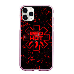 Чехол iPhone 11 Pro матовый Red Hot Chili Peppers, лого