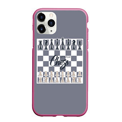 Чехол iPhone 11 Pro матовый Lets play chess