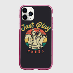 Чехол iPhone 11 Pro матовый Just Play Шахматы