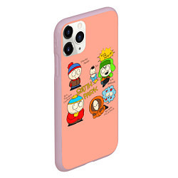 Чехол iPhone 11 Pro матовый Южный парк персонажи South Park, цвет: 3D-розовый — фото 2