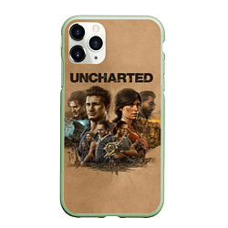Чехол iPhone 11 Pro матовый Uncharted Анчартед, цвет: 3D-салатовый