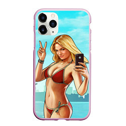 Чехол iPhone 11 Pro матовый GTA Beach girl