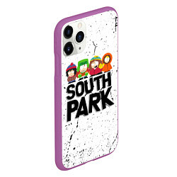 Чехол iPhone 11 Pro матовый Южный парк мультфильм - персонажи South Park, цвет: 3D-фиолетовый — фото 2