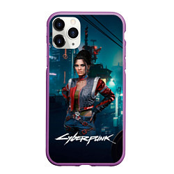 Чехол iPhone 11 Pro матовый Panam cyberpunk 2077