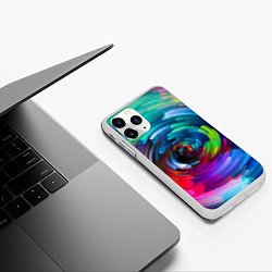 Чехол iPhone 11 Pro матовый Vanguard color pattern 2029, цвет: 3D-белый — фото 2