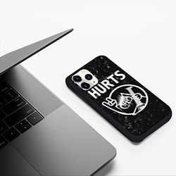 Чехол iPhone 11 Pro матовый Hurts КОТ Потертости, цвет: 3D-черный — фото 2