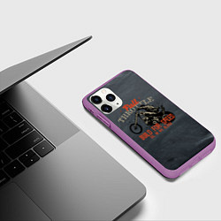 Чехол iPhone 11 Pro матовый Full Throttle Полный газ, цвет: 3D-фиолетовый — фото 2