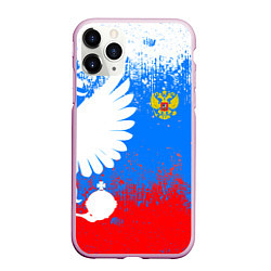 Чехол iPhone 11 Pro матовый Я русский герб