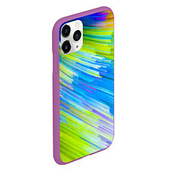 Чехол iPhone 11 Pro матовый Color vanguard pattern Raster, цвет: 3D-фиолетовый — фото 2