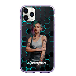 Чехол iPhone 11 Pro матовый Cyberpunk2077 Джуди