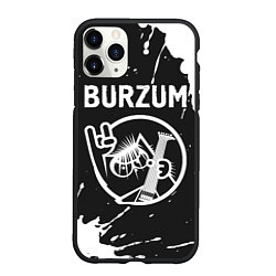 Чехол iPhone 11 Pro матовый Burzum КОТ Краска, цвет: 3D-черный