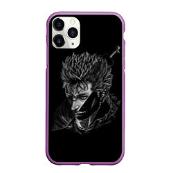 Чехол iPhone 11 Pro матовый BERSERK БЕРСЕРК МЕЧ, цвет: 3D-фиолетовый