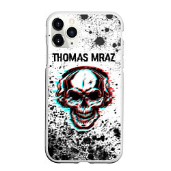 Чехол iPhone 11 Pro матовый Thomas Mraz - ЧЕРЕП - Краска, цвет: 3D-белый