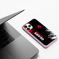 Чехол iPhone 11 Pro матовый Gears tactics gears of war, цвет: 3D-розовый — фото 2