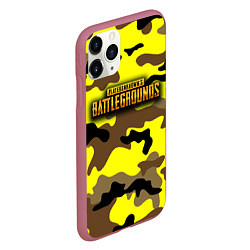 Чехол iPhone 11 Pro матовый PlayerUnknowns Battlegrounds Камуфляж Жёлто-Коричн, цвет: 3D-малиновый — фото 2
