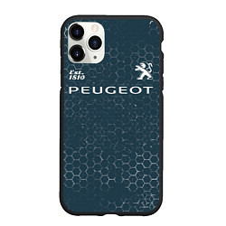 Чехол iPhone 11 Pro матовый ПЕЖО Est 1810 Графика, цвет: 3D-черный