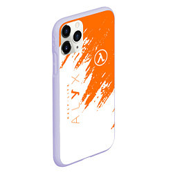 Чехол iPhone 11 Pro матовый Half-life texture, цвет: 3D-светло-сиреневый — фото 2