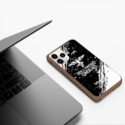 Чехол iPhone 11 Pro матовый Hollywood undead, цвет: 3D-коричневый — фото 2
