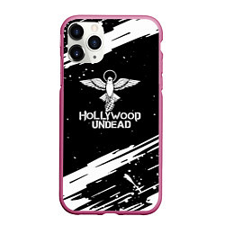 Чехол iPhone 11 Pro матовый Hollywood undead logo