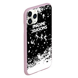 Чехол iPhone 11 Pro матовый Imagine dragons rock, цвет: 3D-розовый — фото 2