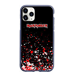 Чехол iPhone 11 Pro матовый Iron maiden, цвет: 3D-серый