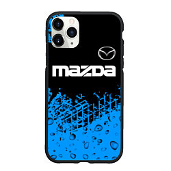 Чехол iPhone 11 Pro матовый МАЗДА Шины, цвет: 3D-черный
