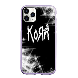 Чехол iPhone 11 Pro матовый Korn КоРн, цвет: 3D-светло-сиреневый