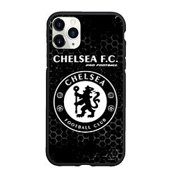 Чехол iPhone 11 Pro матовый CHELSEA Pro Football Соты