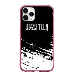 Чехол iPhone 11 Pro матовый LED ZEPPELIN ЛЕД ЗЕППЕЛИН, цвет: 3D-малиновый