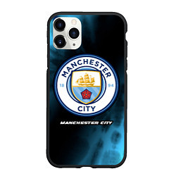 Чехол iPhone 11 Pro матовый МАНЧЕСТЕР СИТИ Manchester City 5, цвет: 3D-черный