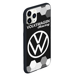 Чехол iPhone 11 Pro матовый VOLKSWAGEN RACING Графика, цвет: 3D-черный — фото 2