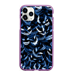 Чехол iPhone 11 Pro матовый Drain monsters, цвет: 3D-фиолетовый